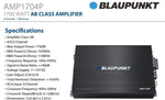 Blaupunkt AMP1704P 1700Watts AB Class Full Range-Full 4-Channel Amplifier