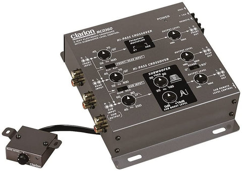 Clarion MCD360 2/3-Way 6-Channel Electronic Crossover w/ 5-Volt RCA Outputs + Subwoofer Equalizer