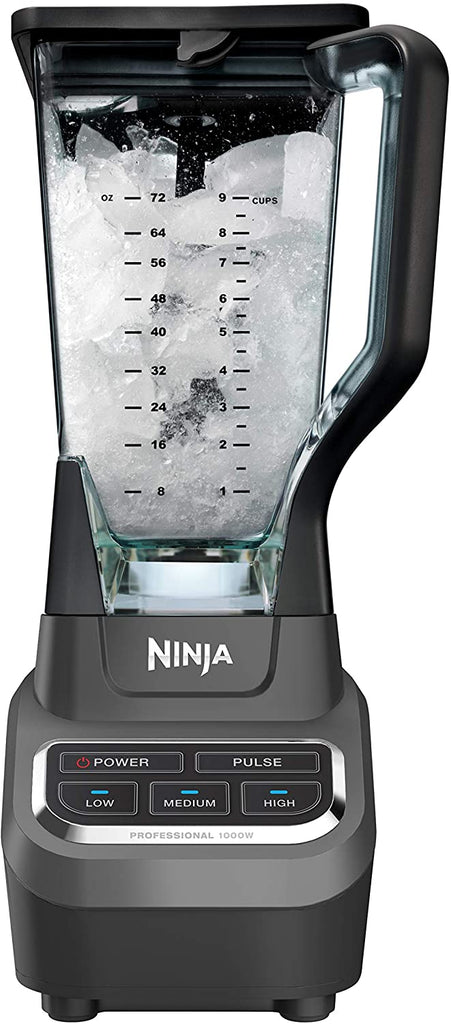 Ninja NJ601AMZ Professional Blender with 1000-Watt Motor & 72 oz  Dishwasher-Safe Total Crushing Pitcher for Smoothies, Shakes & Frozen  Drinks, Black