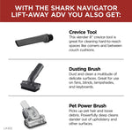 Shark LA322 Navigator Lift-Away ADV Corded Lightweight Upright Vacuum with Detachable Pod Pet Power Brush Crevice and Upholstery Tool, Black (Renewed)