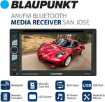 Blaupunkt Sanjose 120 6.2-Inch Touch Screen DVD Multimedia Car Stereo Receiver with Bluetooth