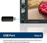 Blaupunkt Sanjose 120 6.2-Inch Touch Screen DVD Multimedia Car Stereo Receiver with Bluetooth